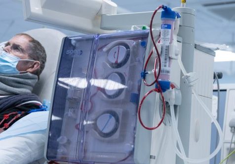 David Jessett Patient receiving dialysis