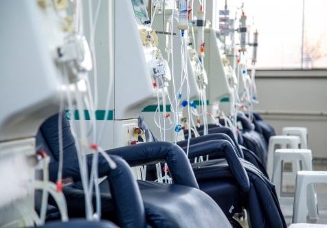 Dialysis chair Dialysis chairs in a renal unit